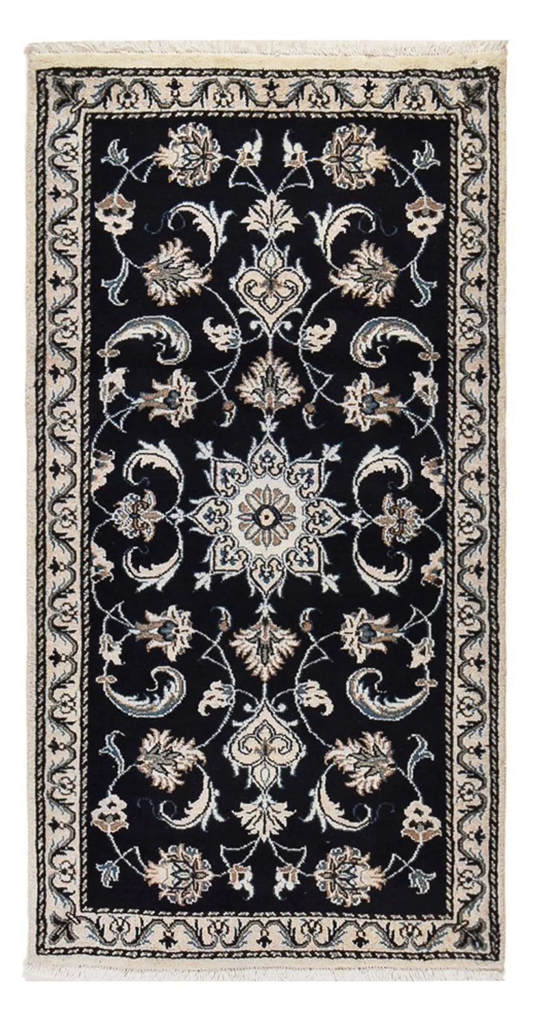 Nain - 12La Teppich 69x135cm - Perserteppich - dunkelblau