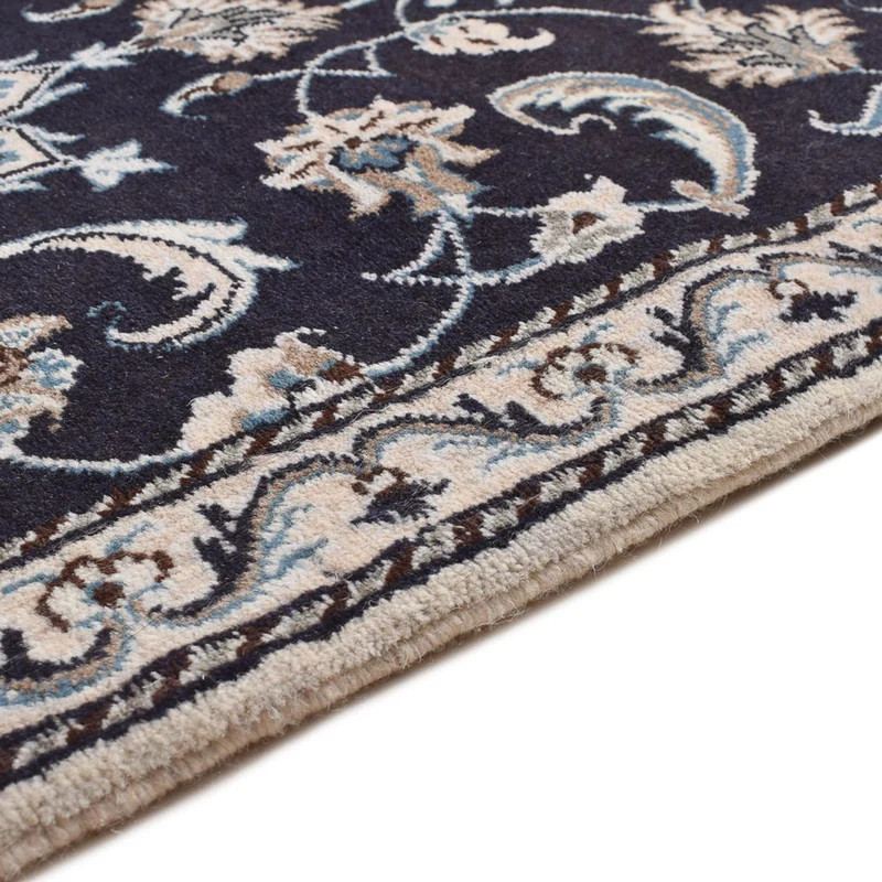 Nain - 12La Teppich 69x135cm - Perserteppich - dunkelblau