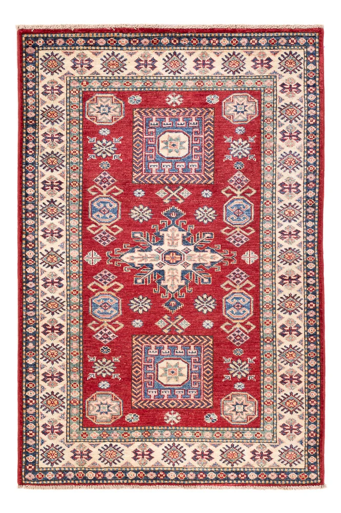 Kazak Teppich 103x152cm - Orientteppich - rot