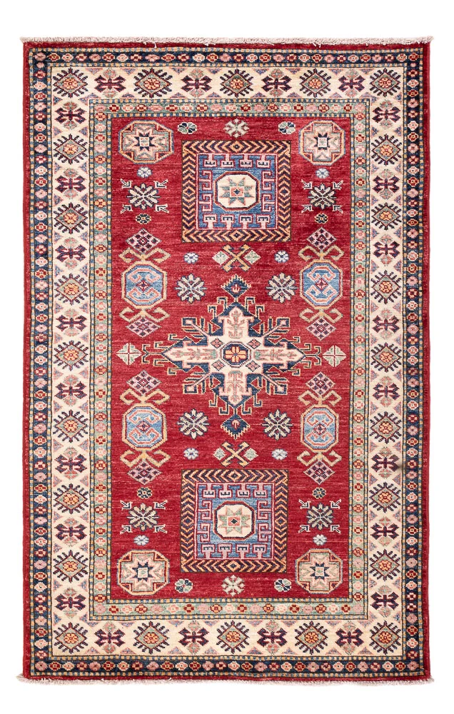 Kazak Teppich 99x154cm - Orientteppich - rot