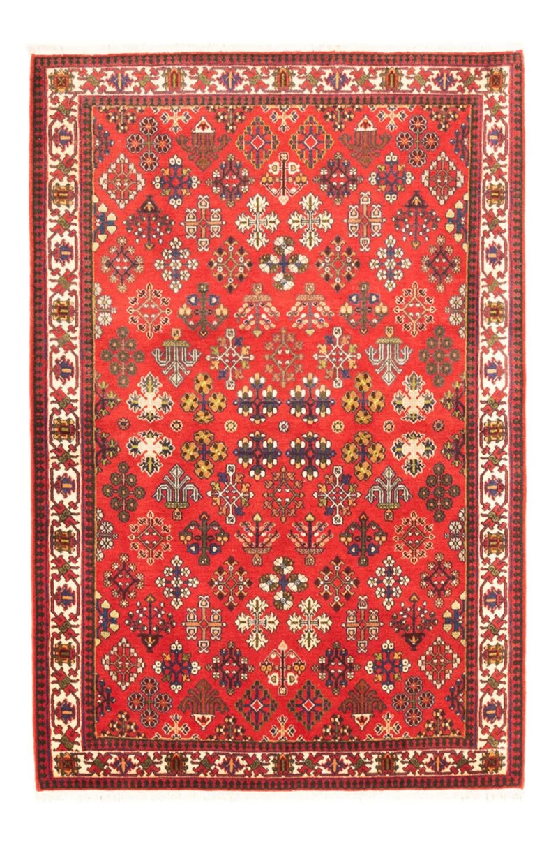 Meymeh Teppich 107x154cm - Perserteppich - rot