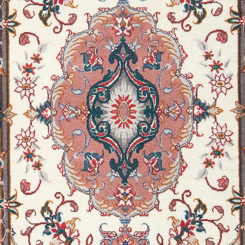 Täbriz - 50 Raj Teppich 60x90cm - Perserteppich - beige