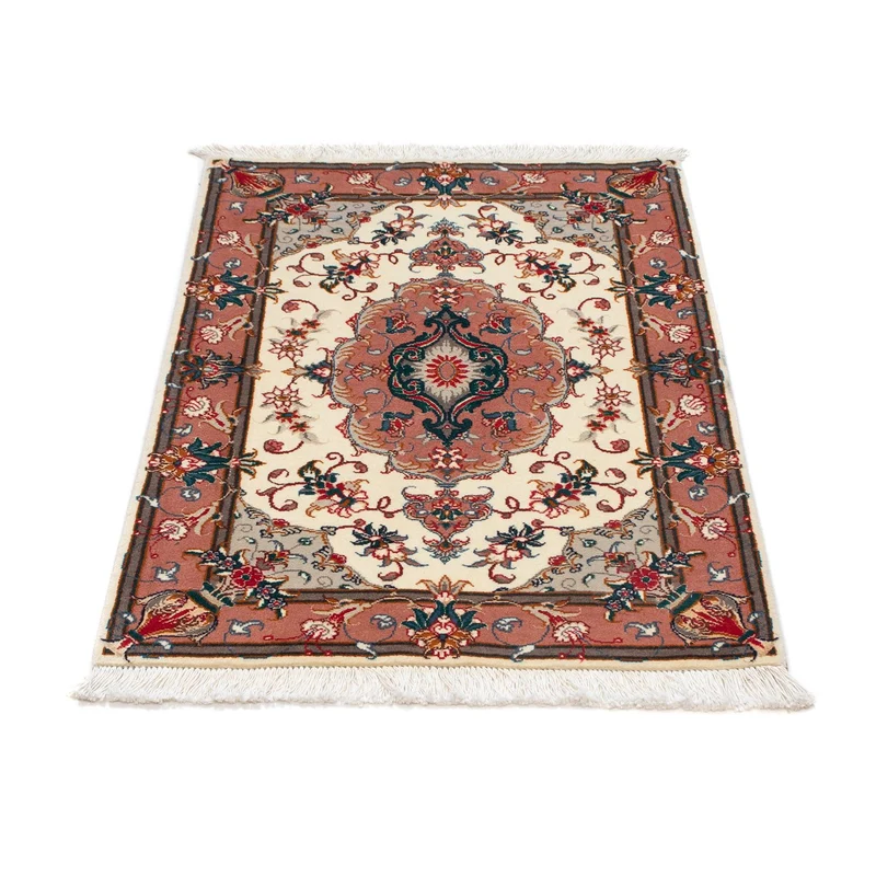 Täbriz - 50 Raj Teppich 60x90cm - Perserteppich - beige