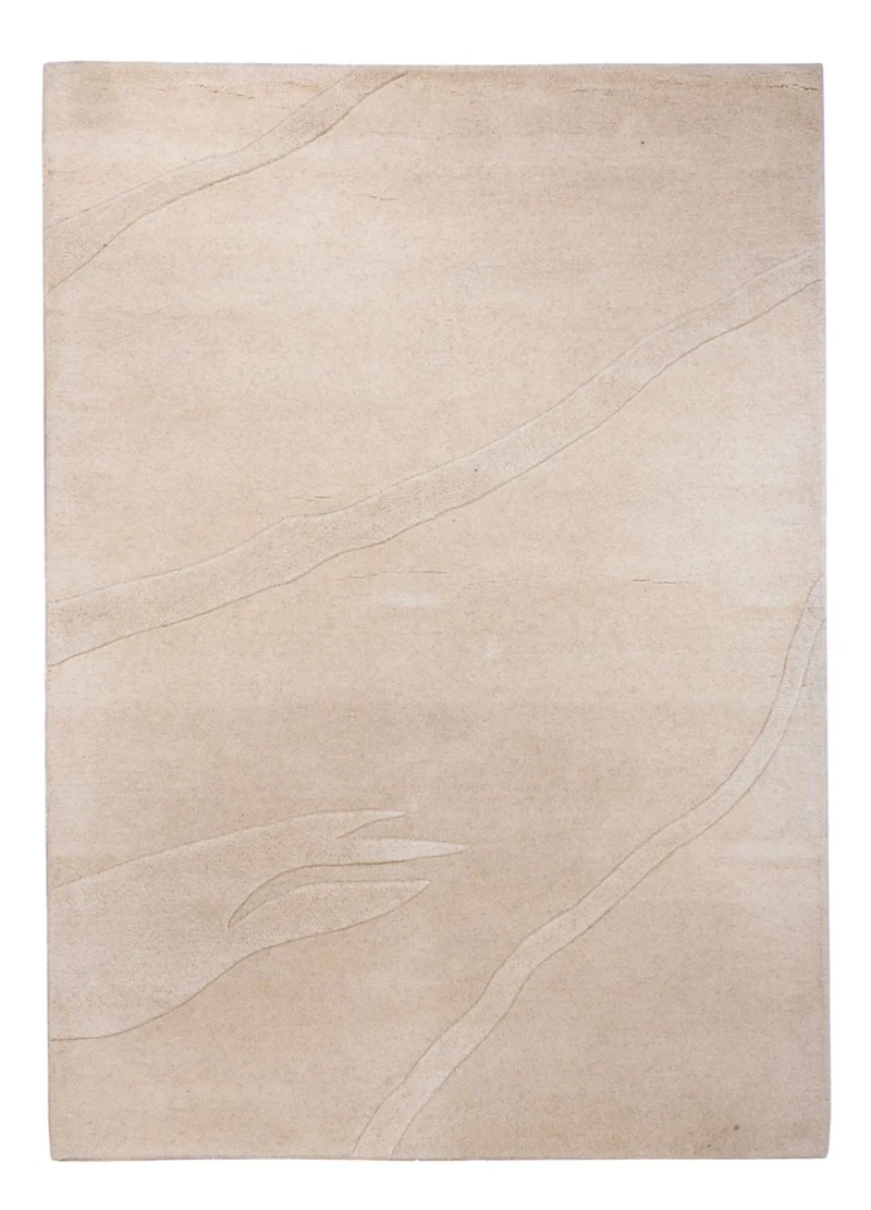 Wollteppich 140x200cm - beige