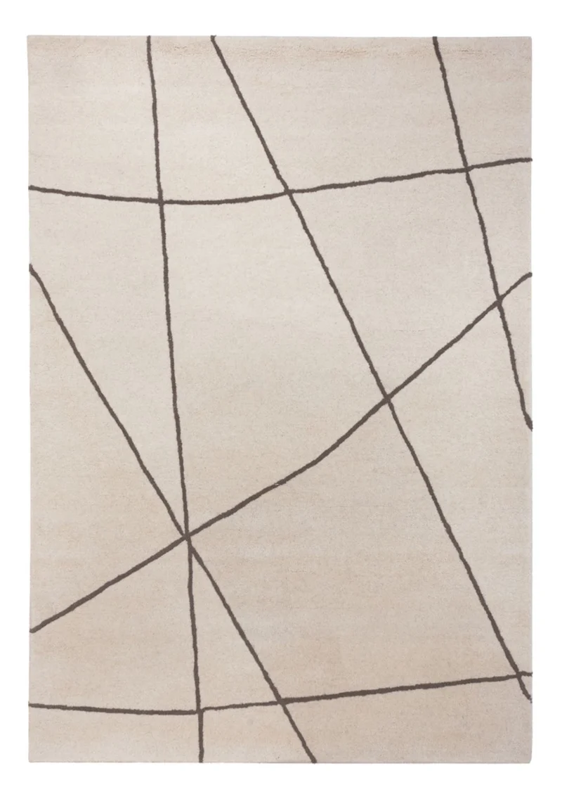 Wollteppich 140x200cm - beige