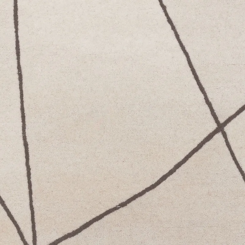 Wollteppich 140x200cm - beige