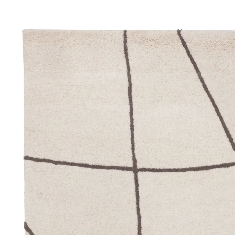 Wollteppich 140x200cm - beige