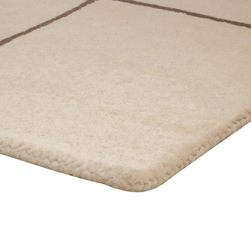 Wollteppich 140x200cm - beige