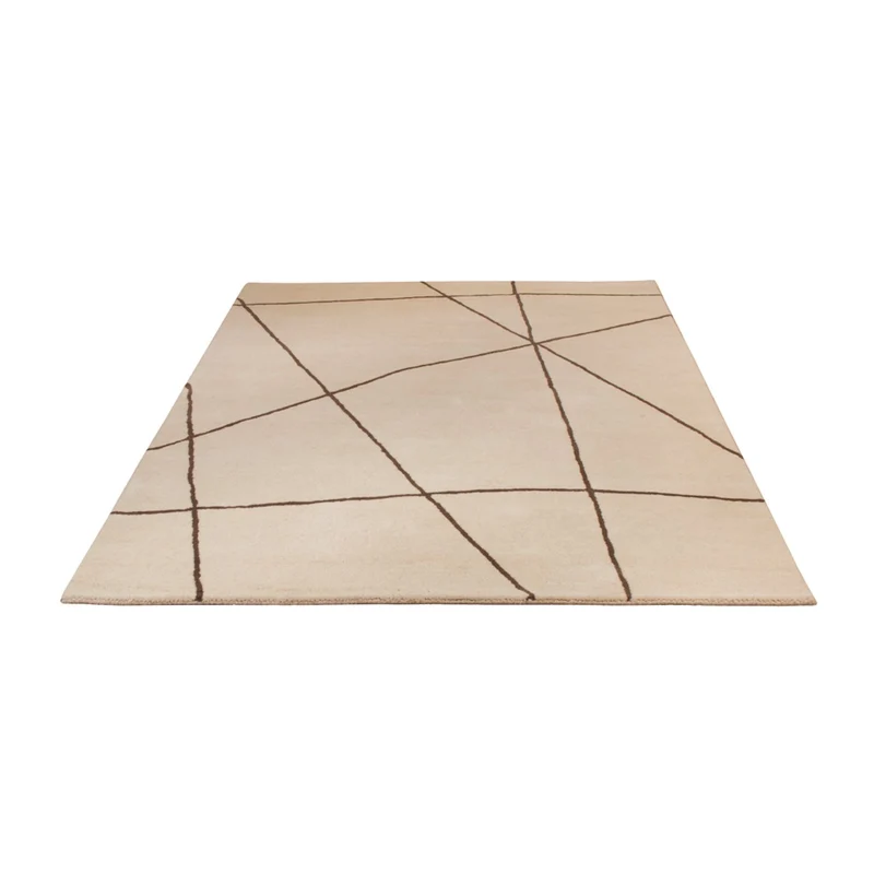 Wollteppich 140x200cm - beige