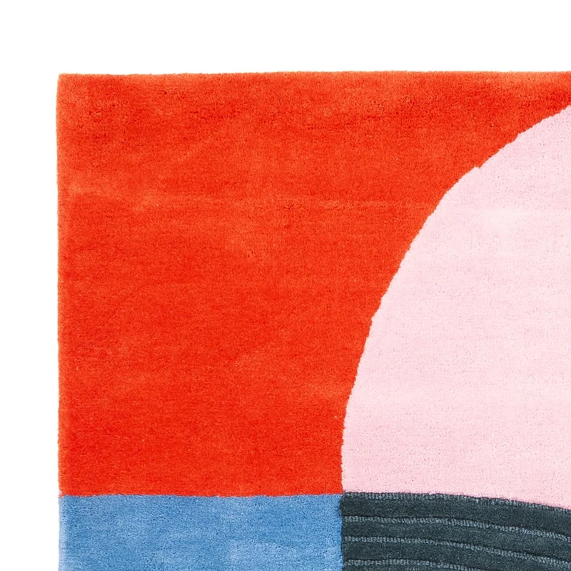 Designer Teppich - 140 x 200 cm - mehrfarbig