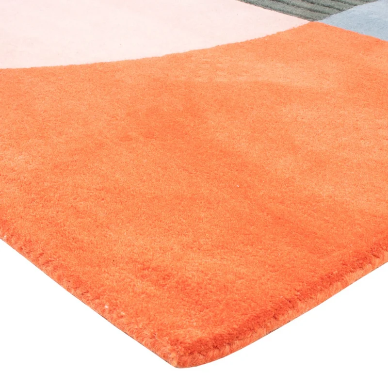 Designer Teppich - 140 x 200 cm - mehrfarbig