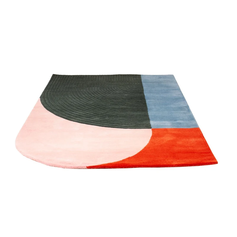 Designer Teppich - 140 x 200 cm - mehrfarbig