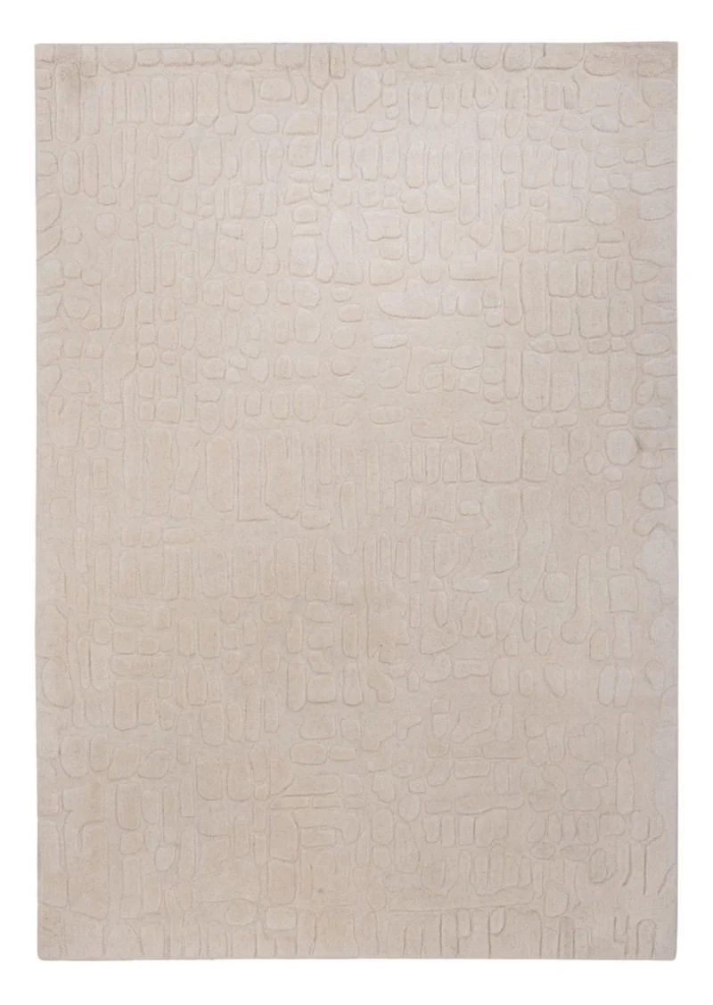 Wollteppich 140x200cm - beige