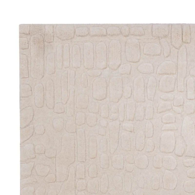 Wollteppich 140x200cm - beige