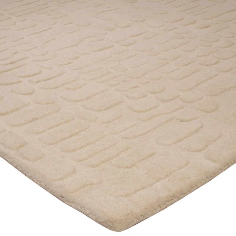 Wollteppich 140x200cm - beige