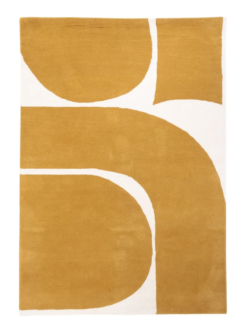 Designer Teppich 140x200cm - gold