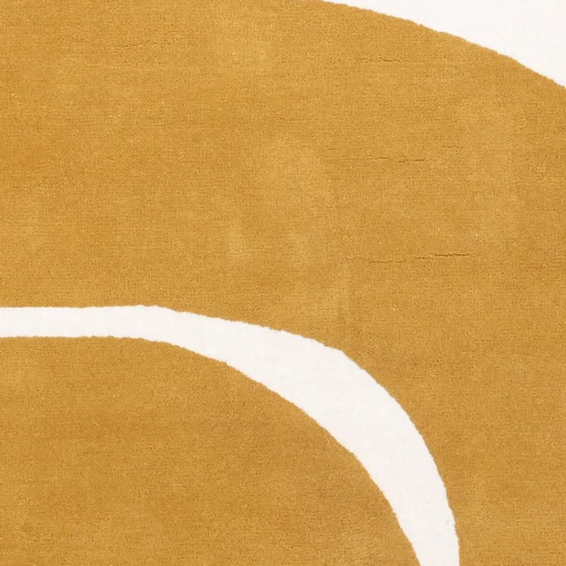 Designer Teppich 140x200cm - gold