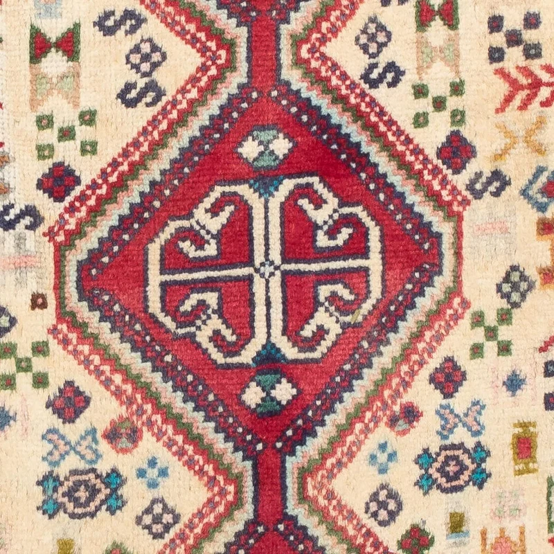 Abadeh Teppich 75x123cm - Perserteppich - hellrot
