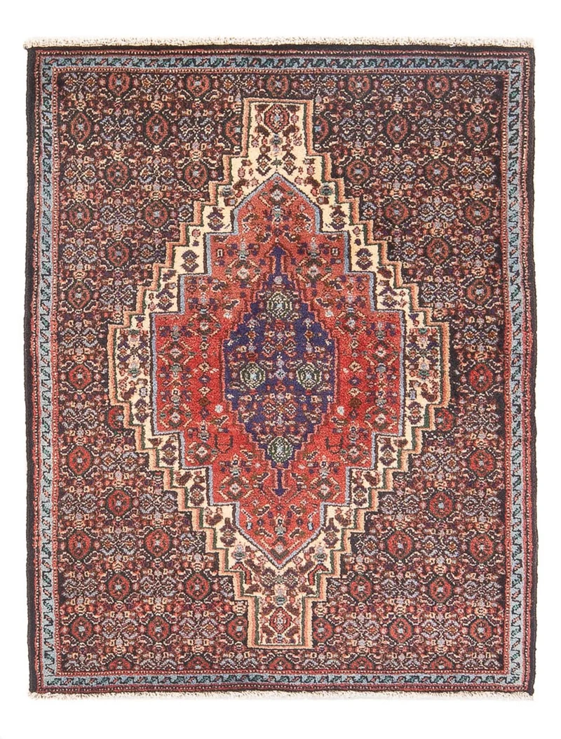 Senneh Teppich 73x100cm - Perserteppich - rot
