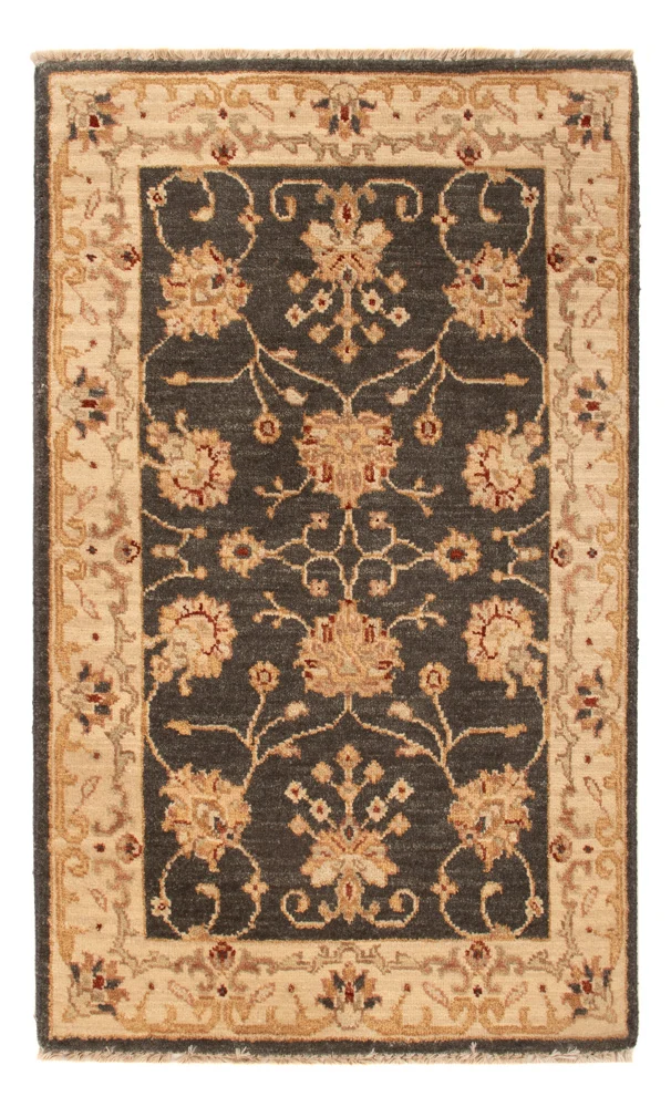 Ziegler Teppich 60x90cm - Orientteppich - schwarz