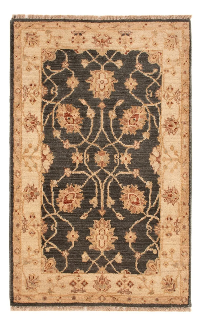 Ziegler Teppich 60x90cm - Orientteppich - schwarz
