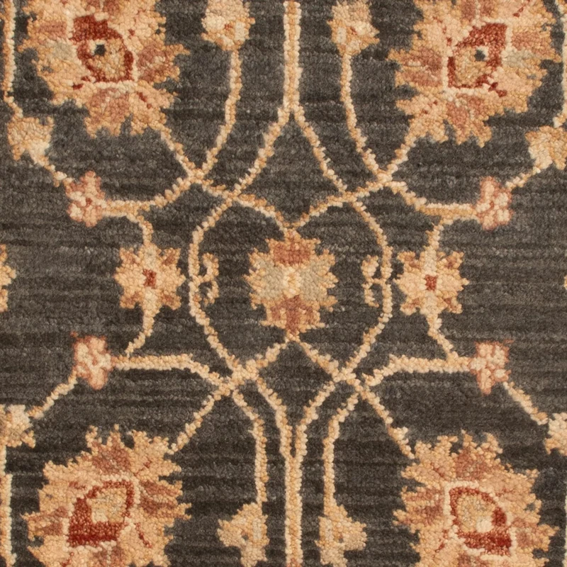 Ziegler Teppich 60x90cm - Orientteppich - schwarz