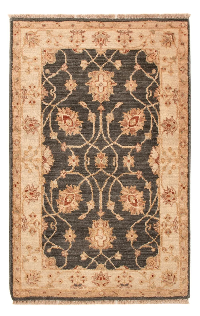 Ziegler Teppich 60x90cm - Orientteppich - schwarz