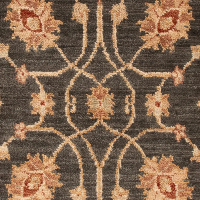 Ziegler Teppich 60x90cm - Orientteppich - schwarz