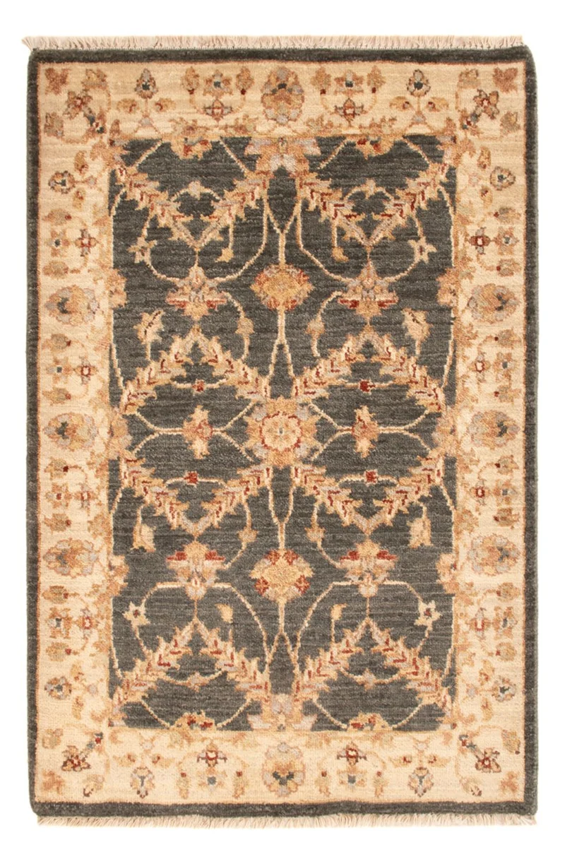 Ziegler Teppich 60x90cm - Orientteppich - schwarz