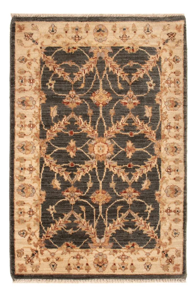 Ziegler Teppich 60x90cm - Orientteppich - schwarz