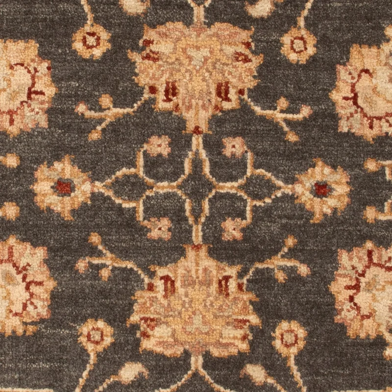 Ziegler Teppich 60x90cm - Orientteppich - schwarz