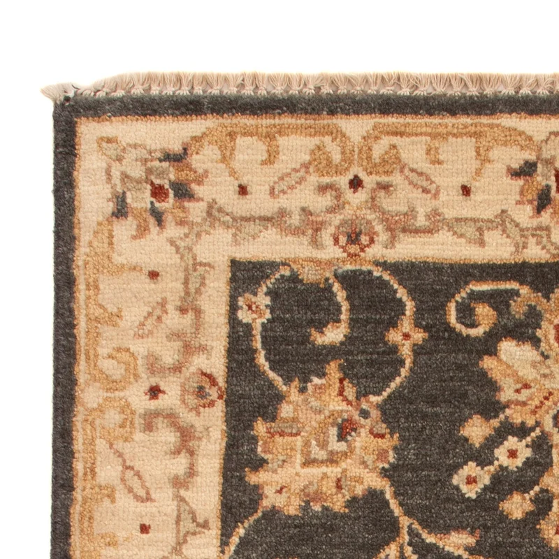 Ziegler Teppich 60x90cm - Orientteppich - schwarz