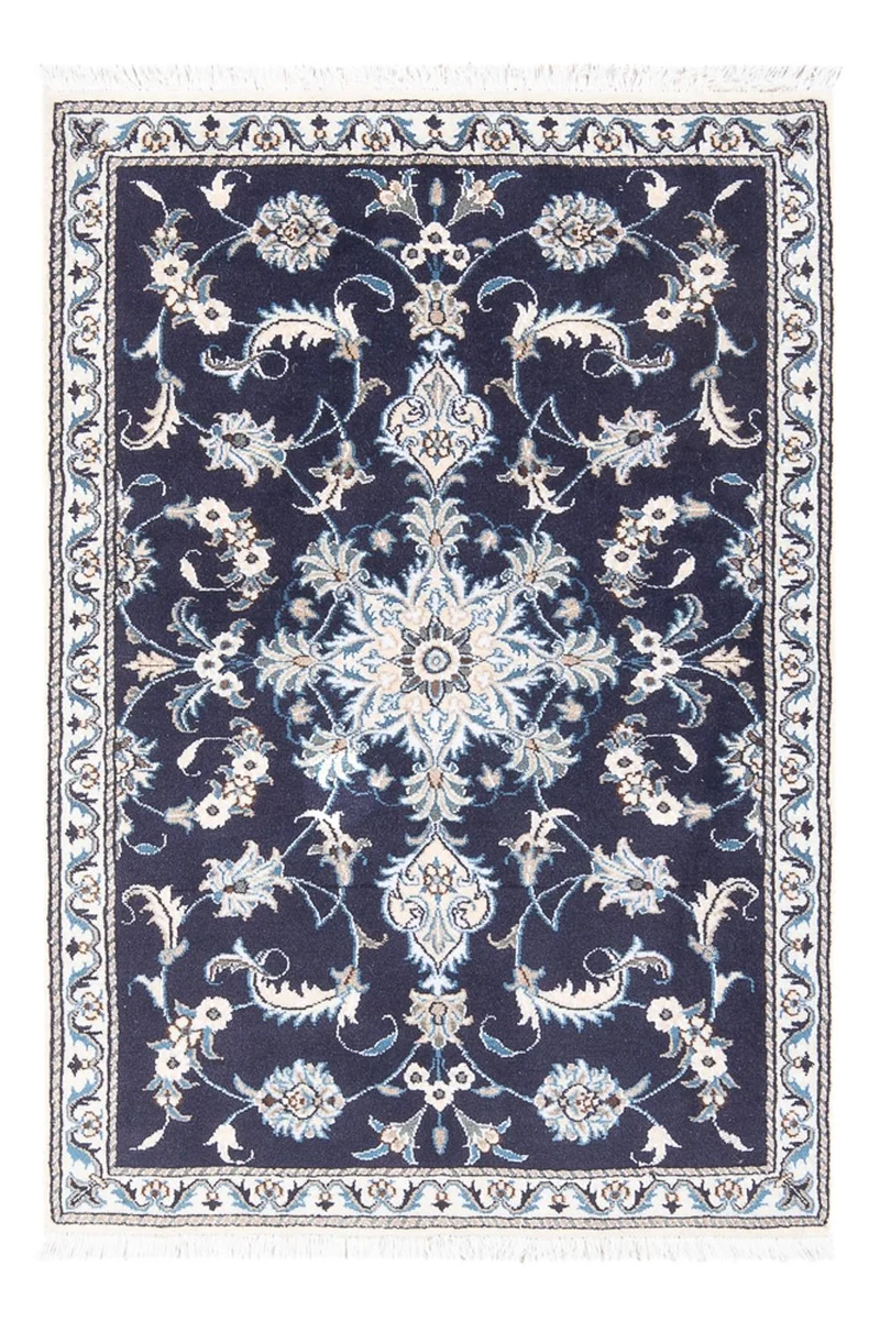 Nain Teppich 90x140cm - Perserteppich - dunkelblau