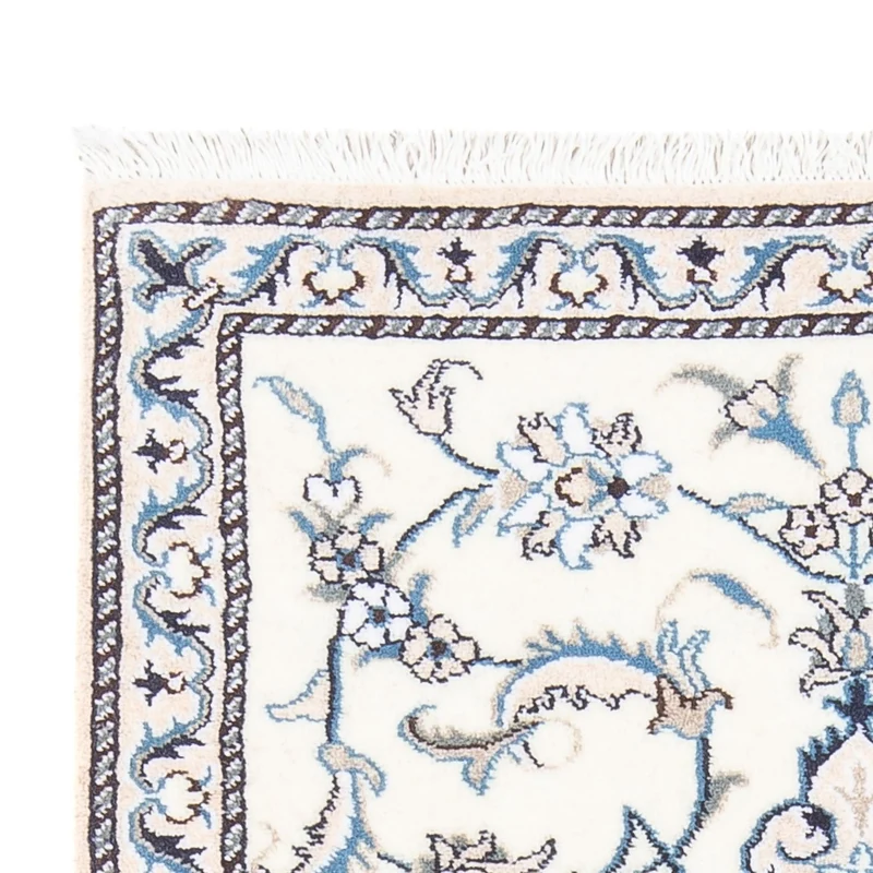 Nain Teppich 90x140cm - Perserteppich - silber