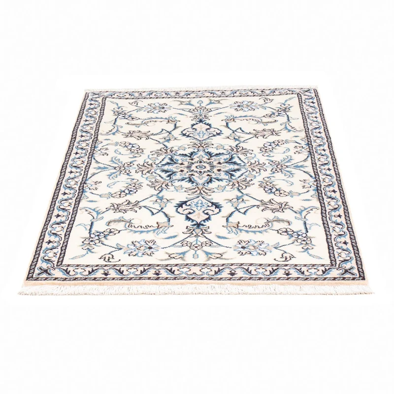Nain Teppich 90x140cm - Perserteppich - silber