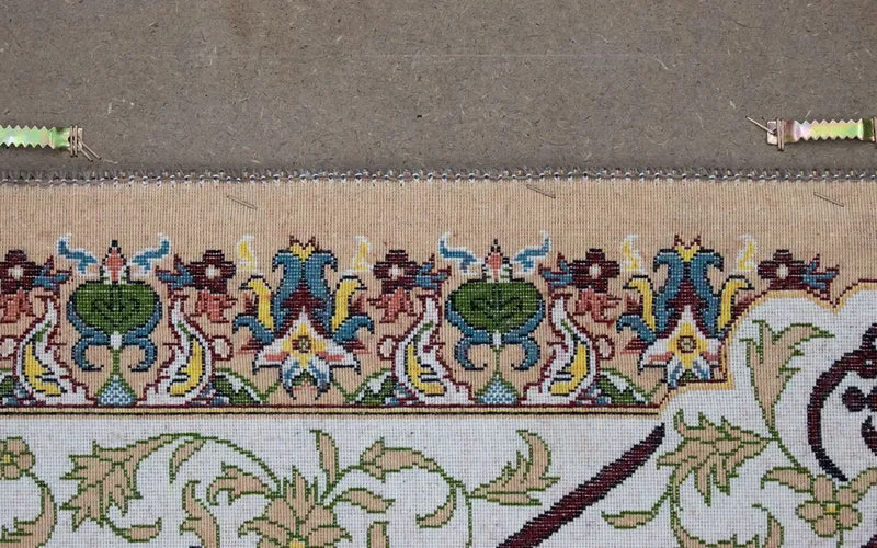 Bild-Teppich 70x90cm - Orientteppich - mehrfarbig