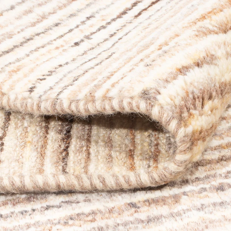 Gabbeh Persisch Teppich 96x145cm - Perserteppich Wollteppich - hellbeige