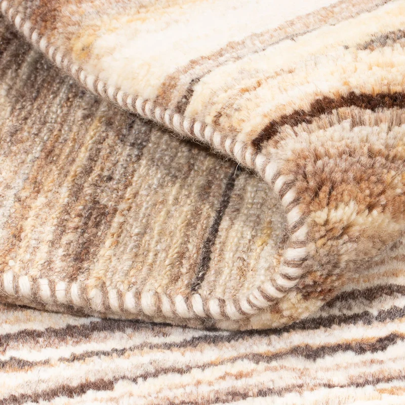 Gabbeh Teppich - Perser - 106 x 146 cm - dunkelbeige