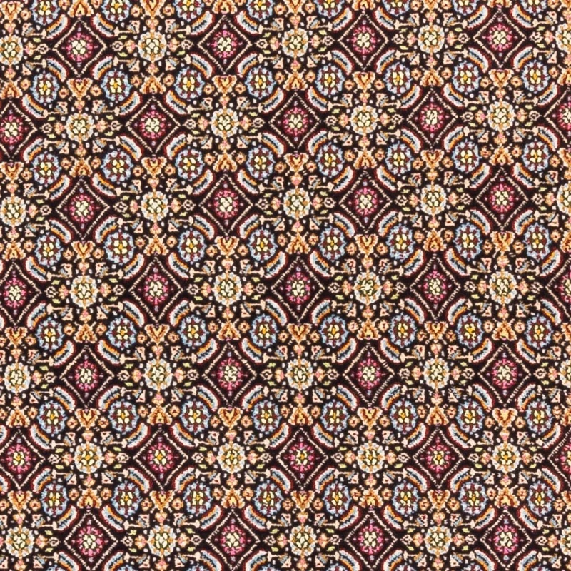 Moud Teppich 100x100cm - Perserteppich - dunkelblau