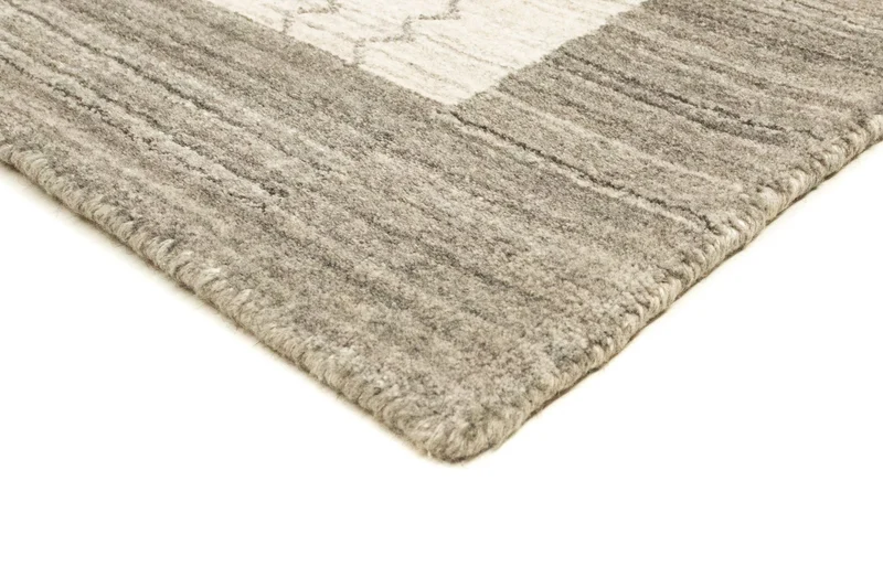 Vintage Teppich 90x160cm - silber