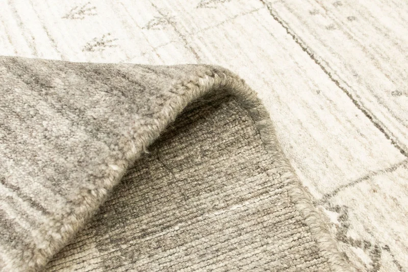 Vintage Teppich 90x160cm - silber