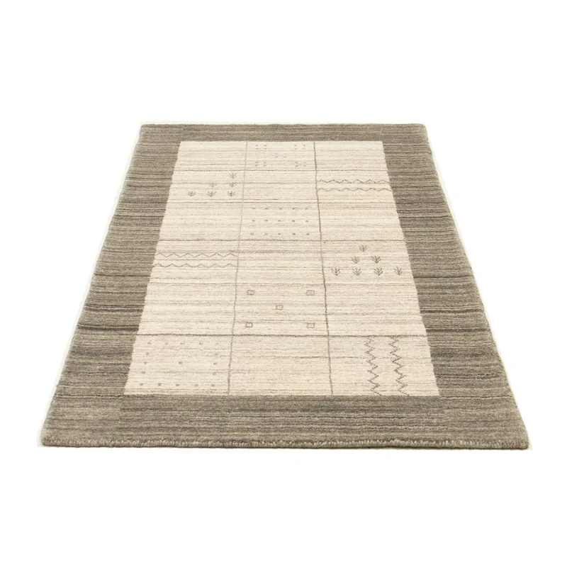 Vintage Teppich 90x160cm - silber