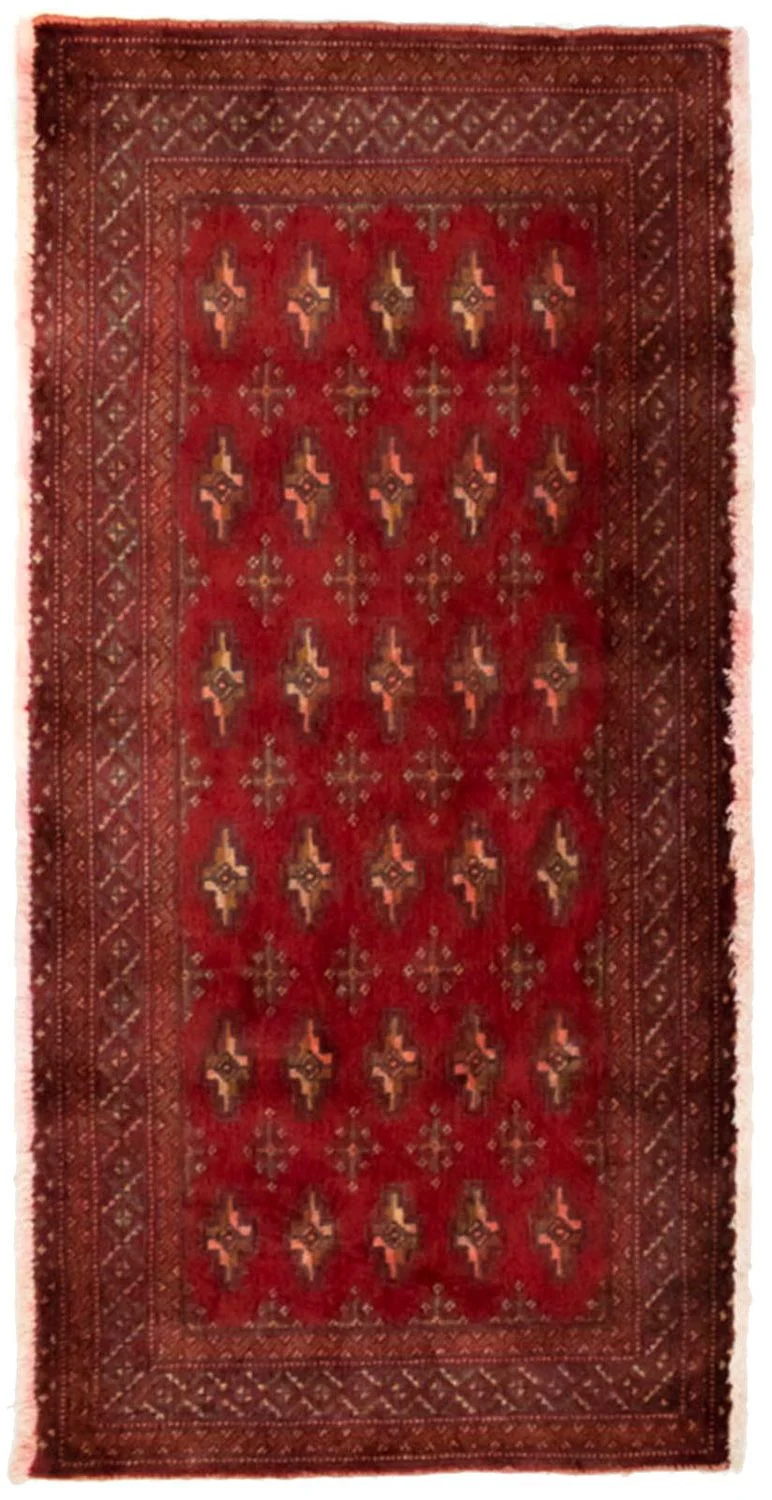 Turkaman Teppich 60x130cm - Orientteppich - rot