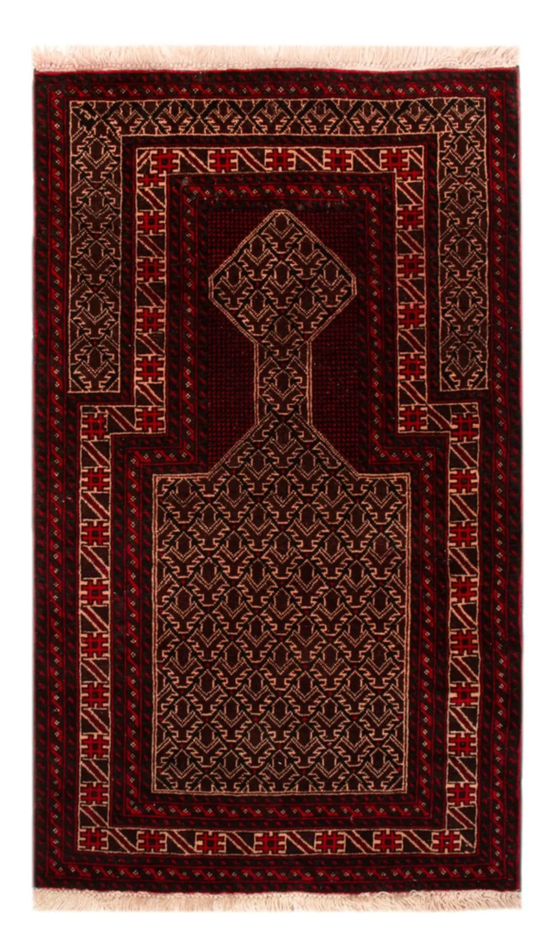 Belutsch Teppich 89x150cm - Orientteppich - rot