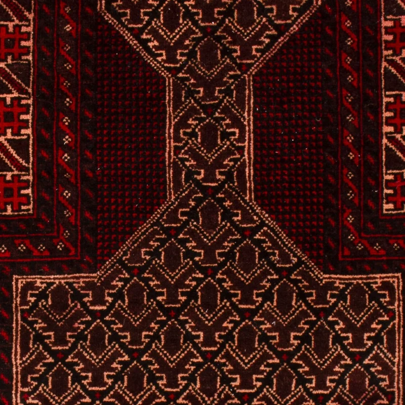 Belutsch Teppich 89x150cm - Orientteppich - rot