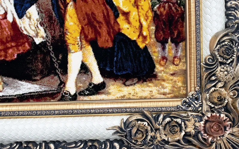 Bild-Teppich 70x120cm - Orientteppich - mehrfarbig