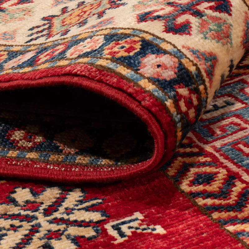Kazak Teppich 99x154cm - Orientteppich - rot