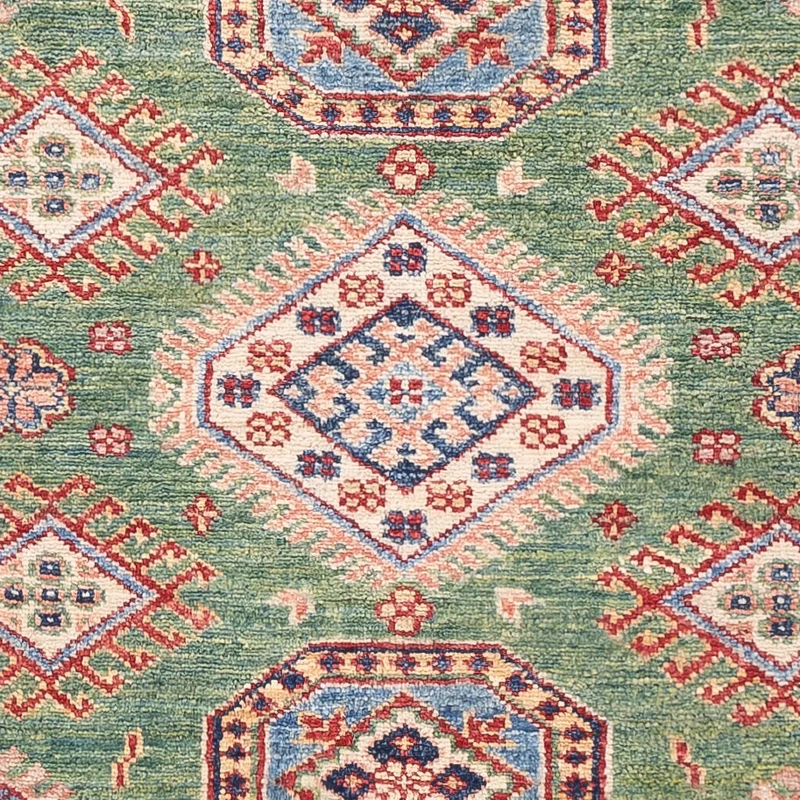 Kazak Teppich 103x151cm - Orientteppich - grün