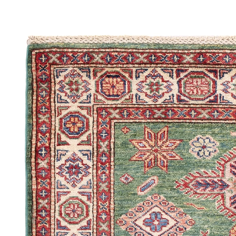 Kazak Teppich 103x151cm - Orientteppich - grün