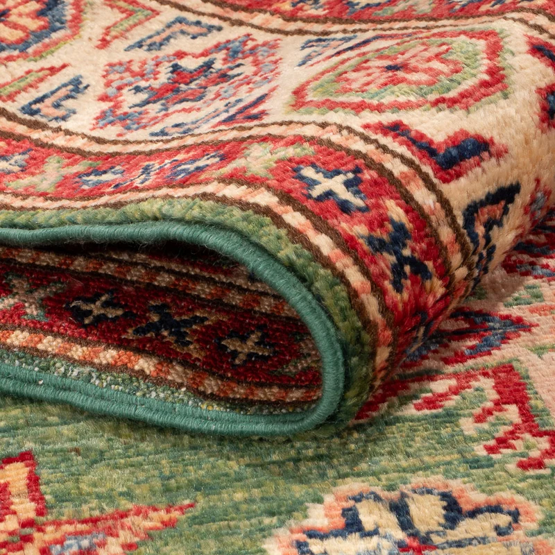 Kazak Teppich 103x151cm - Orientteppich - grün